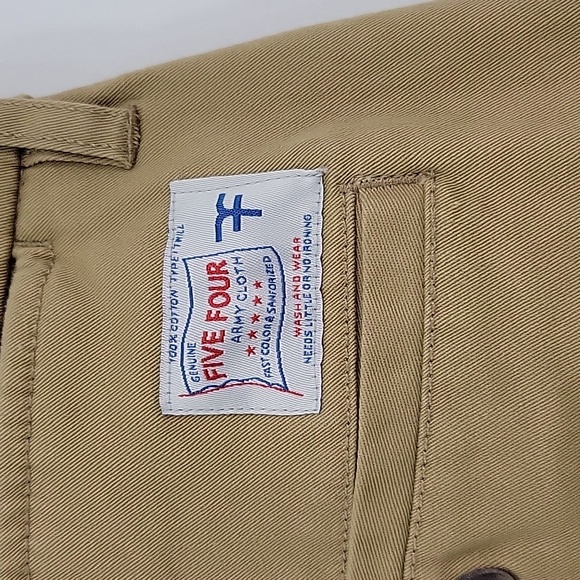 Five four Men's pants Straight cut khaki color - Picture 5 of 14